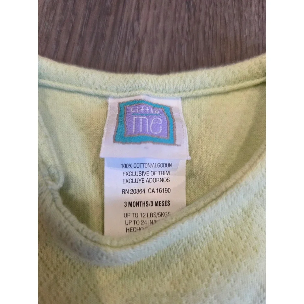 Vintage 1990s Little Me Size 3‎ months 100% Cotton Noah's Ark Two piece outfit